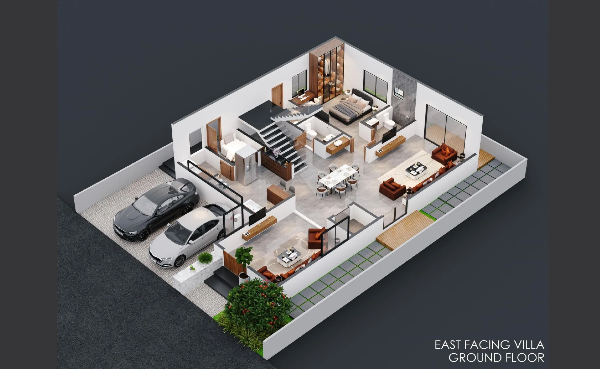 Isometric ground floor plan
